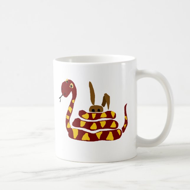 Mug WX- serpent drôle serrant la bande dessinée de (Droite)