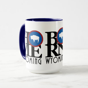 Mug Wyoming Triple Play (Accueil, Né, Amour) 15oz