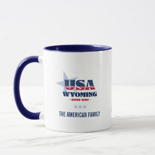 Mug Wyoming USA 1890 Personnalisé