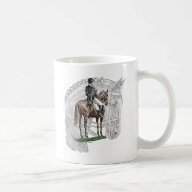 Mug X-Halt Salute Dressage Horse (Droite)