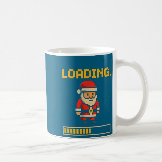 Mug Xel Santa Loading Retro Christmas Gamer Shirt  (Droite)