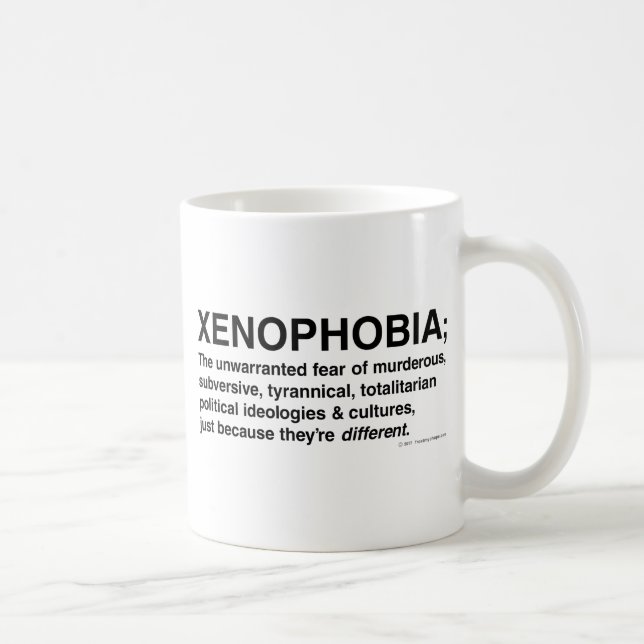 Mug Xénophobie définie (Droite)