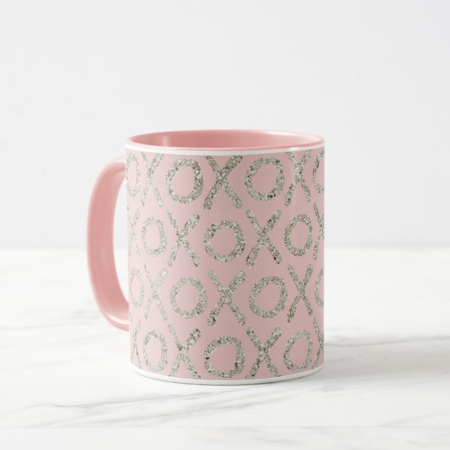 Mug XOXO Silver Rose (Devant gauche)