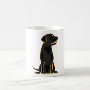 Mug XX conception noire impressionnante de labrador