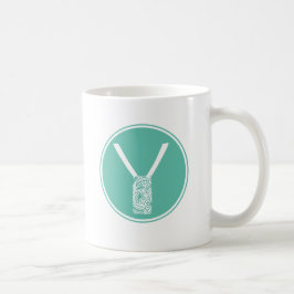 Mug Y Monogramme floral initial