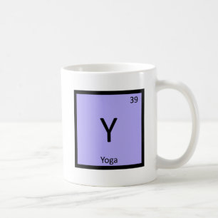 Mug Y - Yoga Sports Chimie Symbole du tableau périodiq