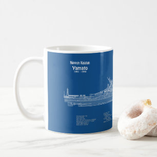 Mug Yamato - Plan de plan d'expédition ABD