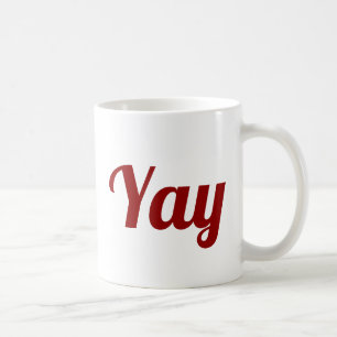 Mug Yay Happy Mise En Oeuvre Moderne Positivité Cute C