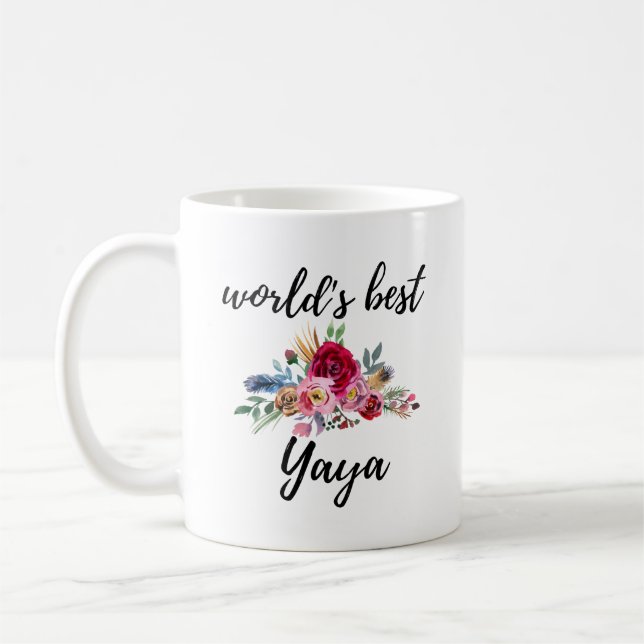 Mug Yaya Grec Grand-mère Grèce Grand-mère Cadeau (Gauche)