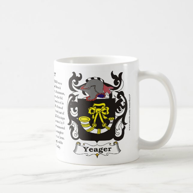 Mug Yeager, l'origine, la signification et la crête (Droite)
