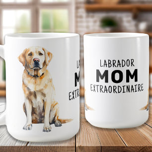 Mug Yellow Lab Mom - Labrador Mom Extraordinaire