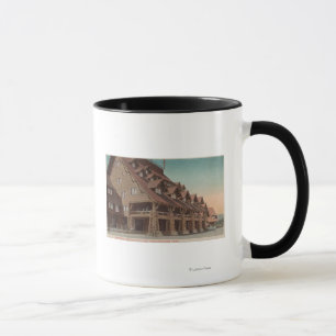 Mug Yellowstone, WY - entrée de vieille auberge fidèle