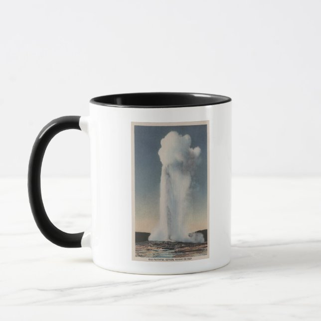 Mug Yellowstone, WYView de l'Éruptement de la Vielle F (Gauche)