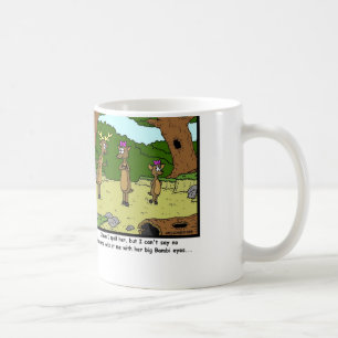 Mug Yeux de Bambi : Bande dessinée de cerfs communs