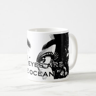 Mug Yeux romantiques d'Art Pop : "Vos yeux sont l'océa