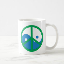 Mug Yin-Yang avec signe de paix