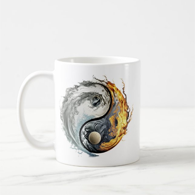 Mug Yin & Yang Zen Yoga Kaffeetasse (Links)
