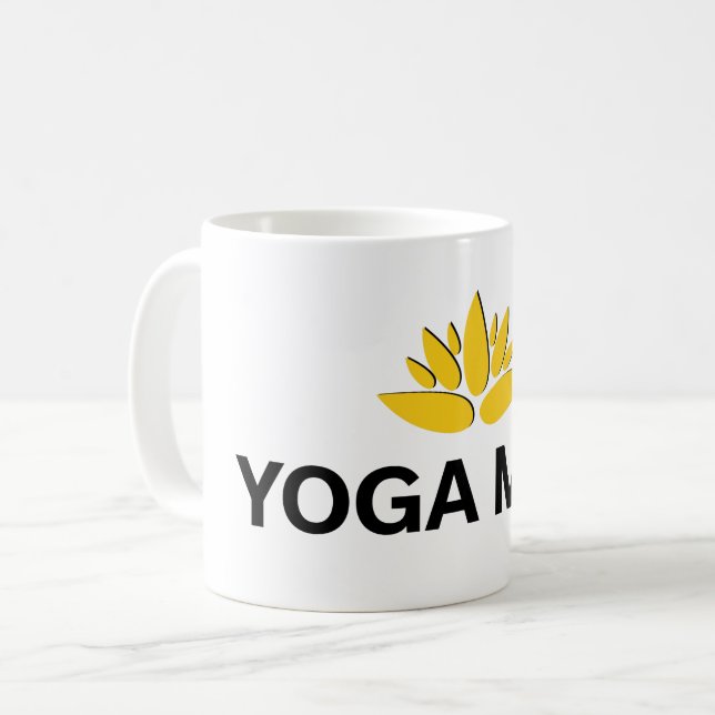 Mug Yoga Mom Lotus Flower Coffee Cup (Devant gauche)