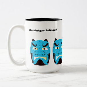 Mug Yokai Oni personnalisé (démon japonais), 15 oz