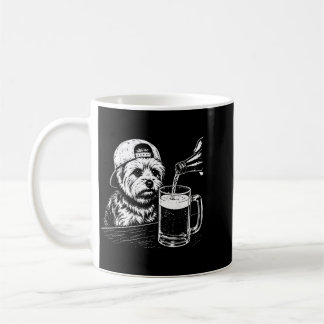 Mug Yorkie Buvant de la Bière Mème de Chien Drôle Rétr