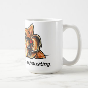 Mug Yorkie étant -Laisse adorable Art™