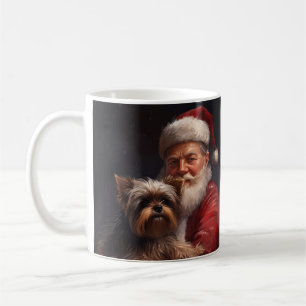 Mug Yorkshire Terrier Santa Claus Festive Noël