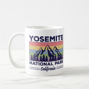 Mug Yosemite National Park California Retro Randonnée