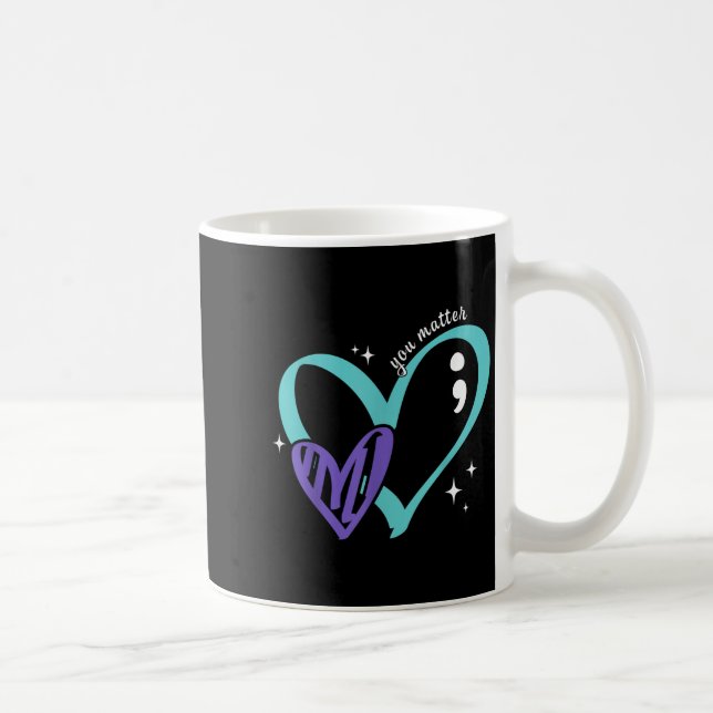 Mug You Suicide Prevention Awareness Teal &amp; Purple (Droite)