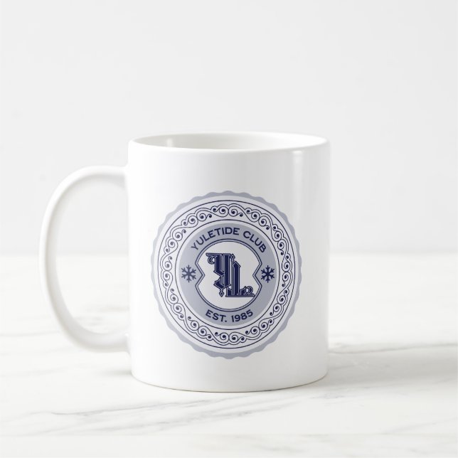 Mug Yuletide Club EST. 1985 Holiday Crest Design (Gauche)