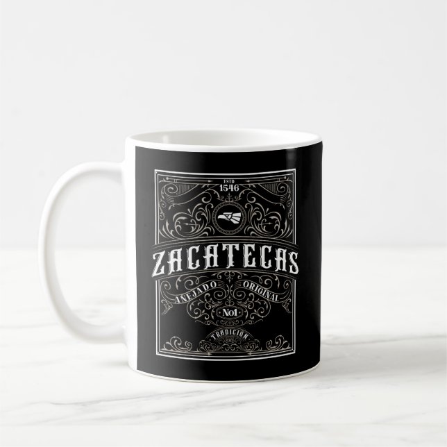 Mug Zacatecas Mexique Insigne Con La Aguila De Hecho E (Gauche)