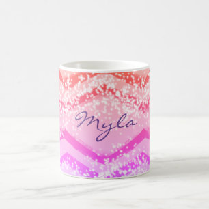 Mug Zag personnalisé de Zig Ombre rose