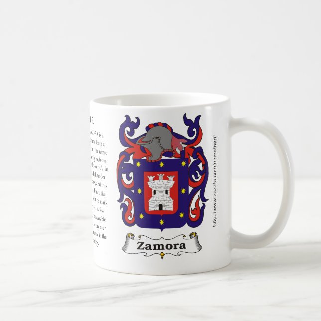 Mug Zamora, l'origine, signification et la crête (Droite)