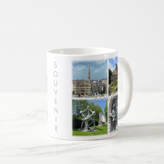 Mug zBE009 BRUXELLES Bruxelles Belgique, (Devant droit)