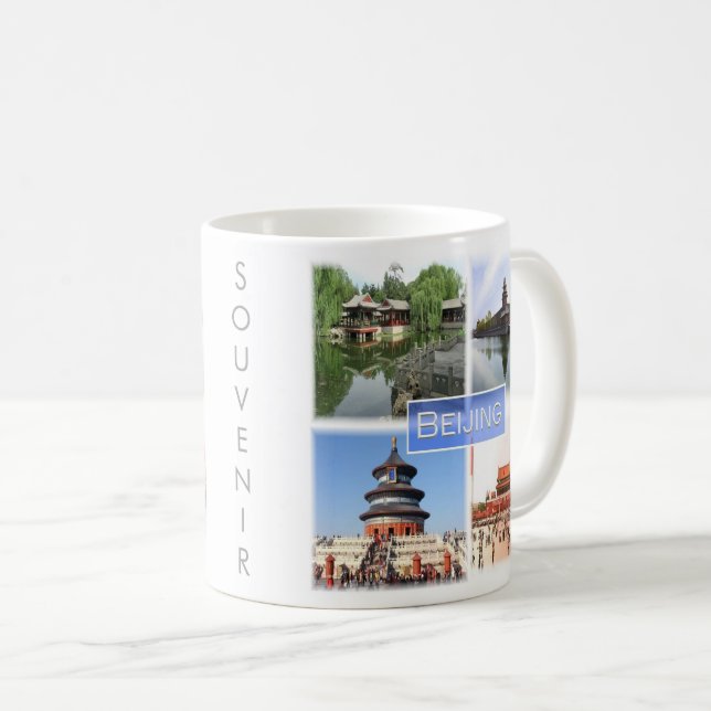 Mug zCN008 BEIJING, Chine, Souvenir, (Devant droit)