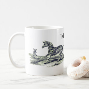 Mug Zebra Mare Et Foie Art Vintage 