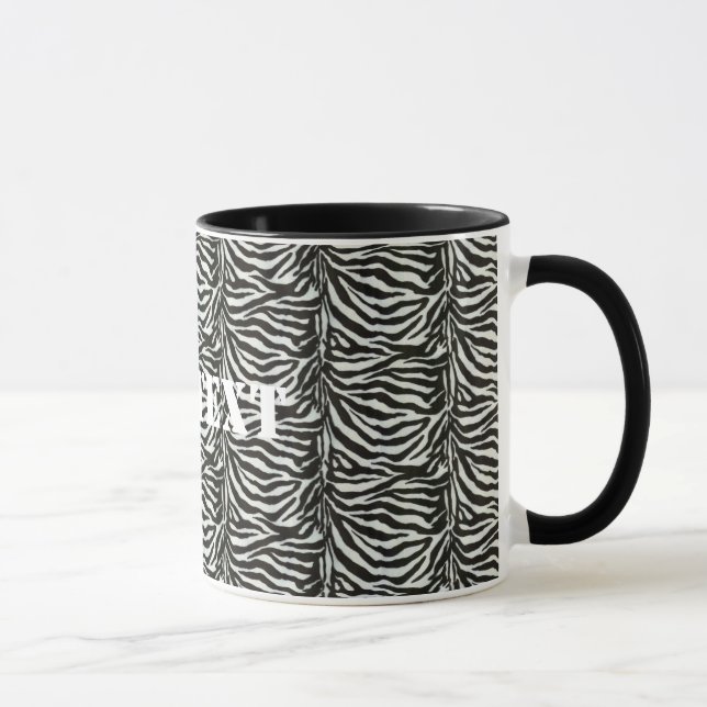 Mug Zebra Skin Camouflage Texture (Droite)