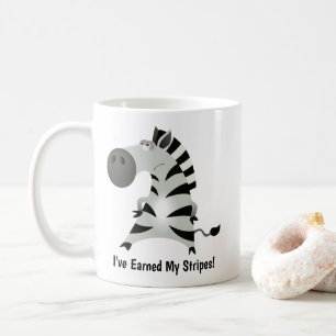 Mug Zèbre mignon : J'ai gagné mes rayures !