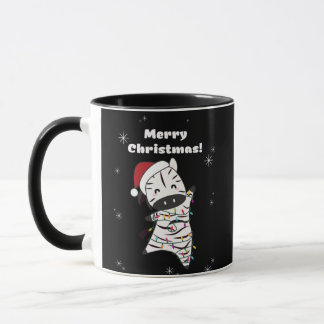 Mug Zèbre Noël Zèbres Animaux d'hiver