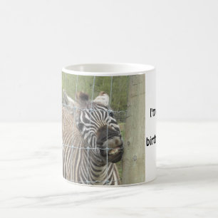 Mug Zèbre souriant drôle