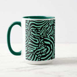 Mug Zèbre Turquoise Vert