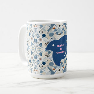 Mug ZEN:Soft Blue & White Serenity Customizable
