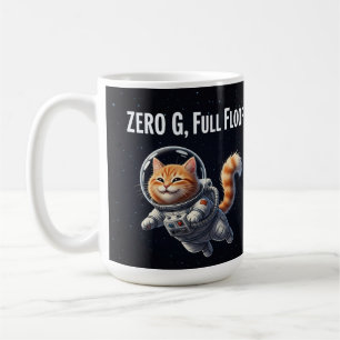 Mug Zéro G, Tout Fluff ! Chat Spatial Adorable
