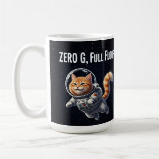 Mug Zéro G, Tout Fluff ! Chat Spatial Adorable