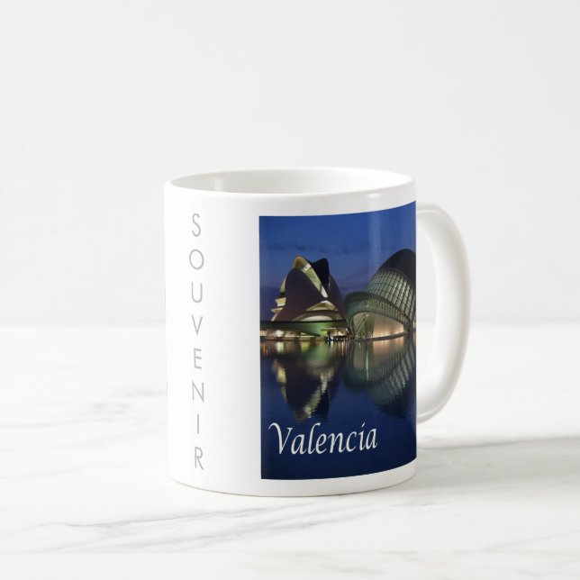Mug zES100 VALENCIA panorama, Espagne, (Devant droit)