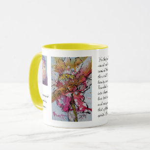 Mug Zinnia déclinant 001 / Artiste Larry Lerew