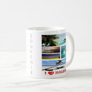 Mug zMV009 j'adore le collage MALDIVES,