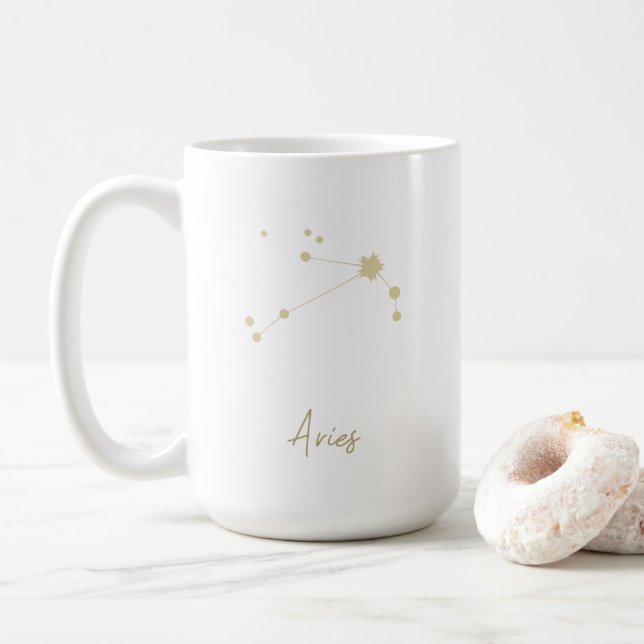 Mug Zodiaque Constellation Aries (Avec donut)