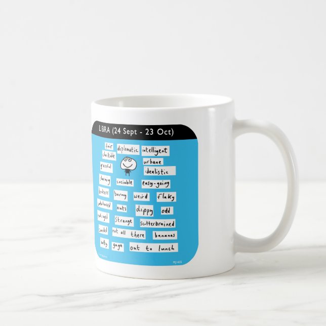 Mug Zodiaque de starsign de la Balance MJ1435 (Droite)