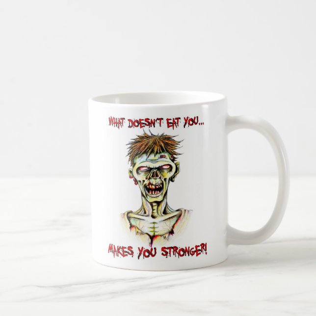Mug Zombi, déformations fatiguées (Droite)