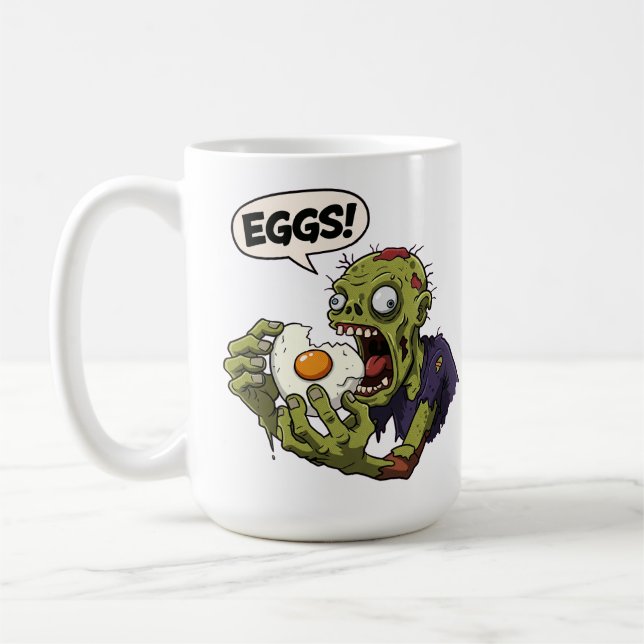 Mug Zombie de consommation d'oeufs (Gauche)